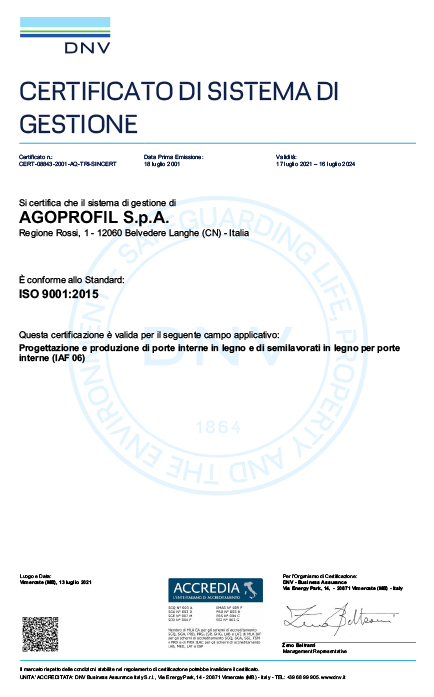 Agoprofil - porte pensate