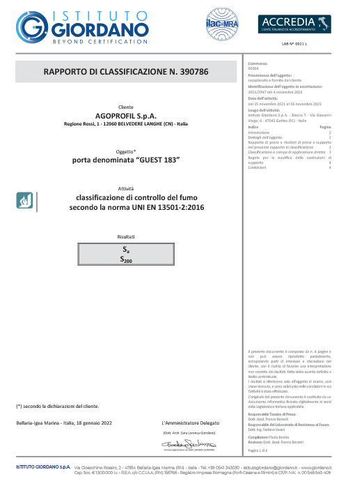 Agoprofil - porte pensate