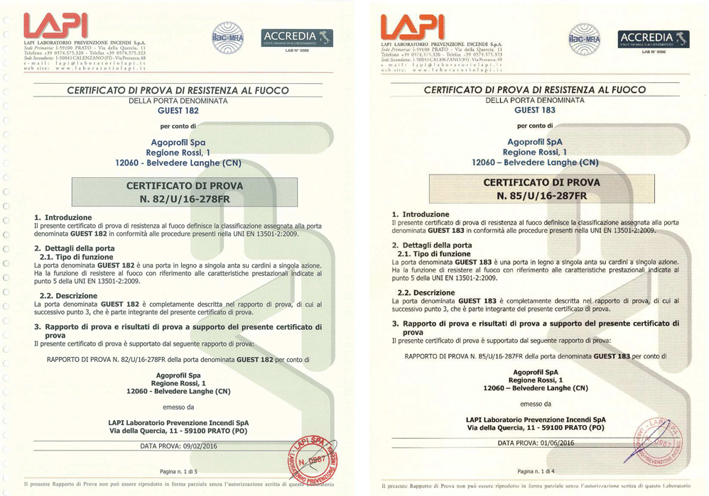 Agoprofil - porte pensate